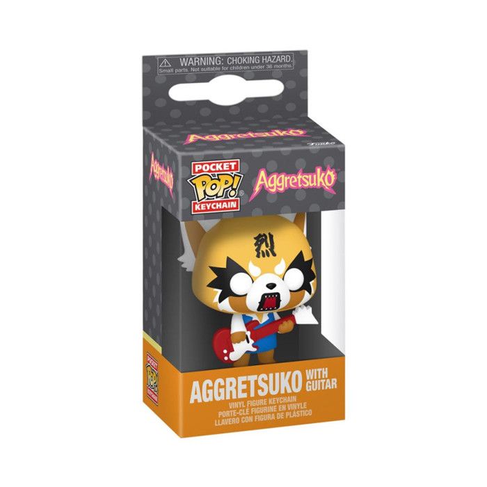 Funko Pop! Keychain: Aggretsuko with Guitar Mini Figurine en Vinyle à Collectionner Porte clés Fantaisie Cadeau de Noël Idée de Cadeau Produits Officiels Anime Fans Mini Figurine - vue 3