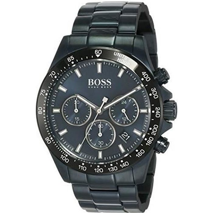 hugo boss mens chronographe quartz montre avec bracelet en acier inoxydable 1513758