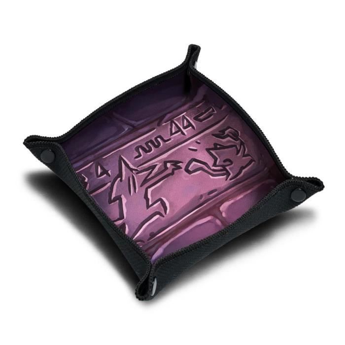 Piste De Dés 21x21 Cm Pliable - Plateau à Dés Néoprène Premium Imprimé En France - Unicorn