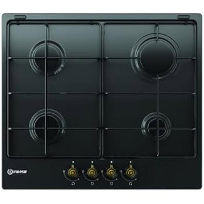 Plaque à gaz Indesit TH 642I AN 4 brûleurs 58 x 47 cm - vue 1