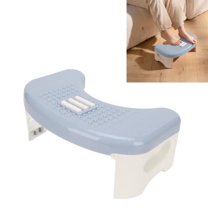 YIN Tabouret de salle de bain toilette Pliable Courbe U Design Antidérapant Portable Facile Rangement Caca Tabouret Bleu YN013