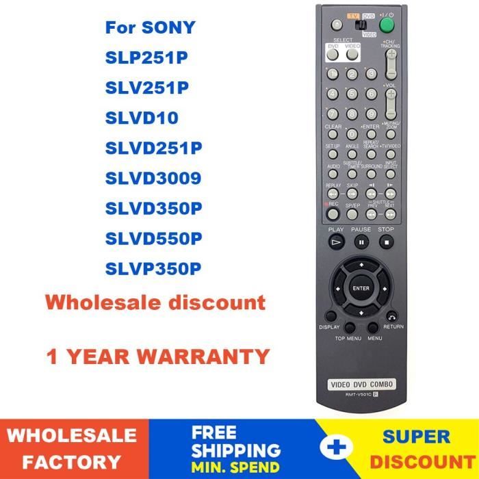 Télécommande Sony RMT-V259A D'Origine - Pour Magnétoscope VCR, Garantie 6 Mois | Télécommande Vintage