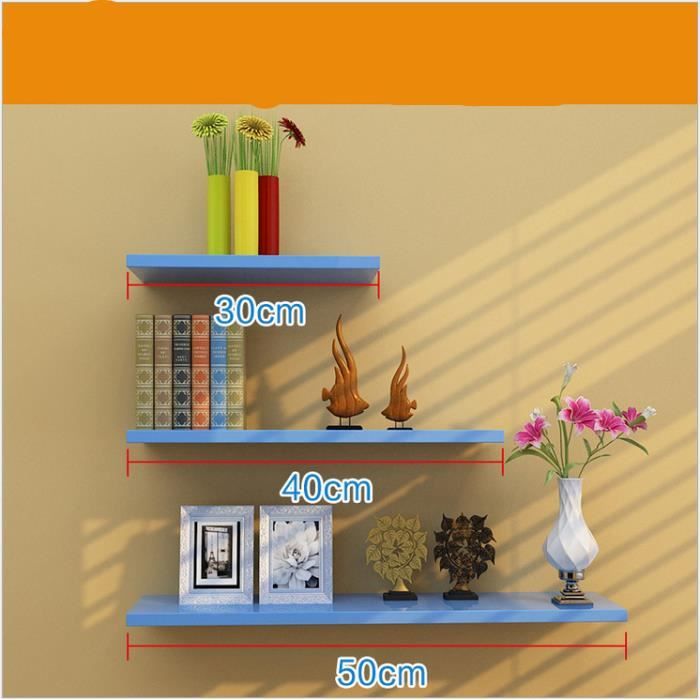 3 Pcs Mur Etagere Mur Salon Mot Partition Etagere Tenture Murale