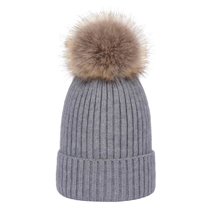 Bonnet Hiver Fausse Fourrure Doux - Chapka Femme Fourrure Synthétique Chaud - Casquette Ski Peluche Style Russe