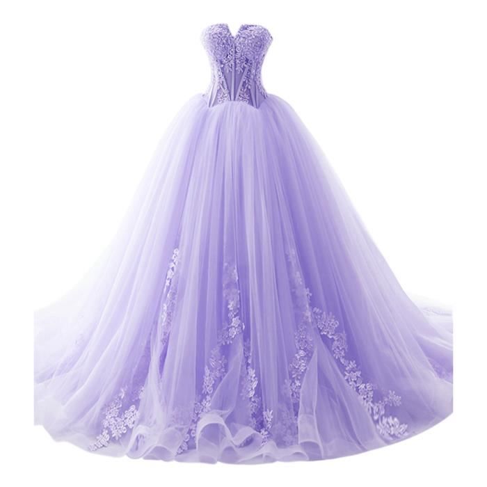 robe mariage mauve