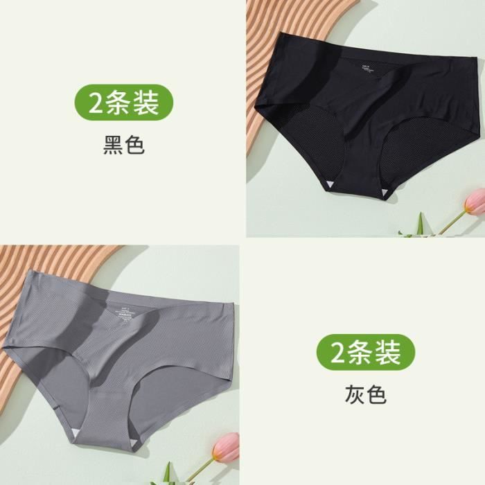 Lot De 6 Culottes En Satin De Soie Glacée - Absorbantes, Sans Couture, Taille Haute (M/L/XL/2XL/3XL)