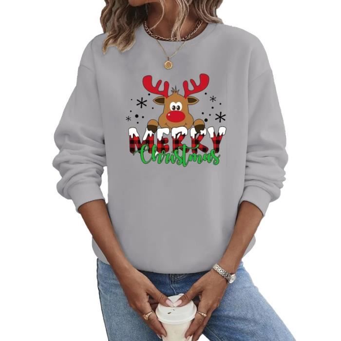 Pulls De Noël Personnalisés Pour Famille – Motif Camion – Gris, Taille Au Choix