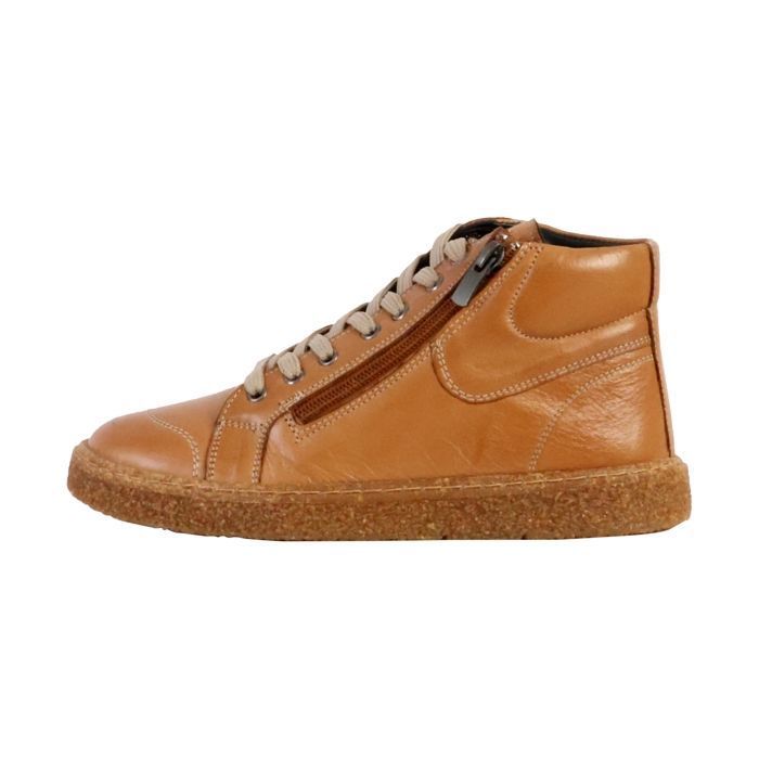THE DIVINE FACTORY Basket Montante Cuir The Divine Factory Alénoa - Camel