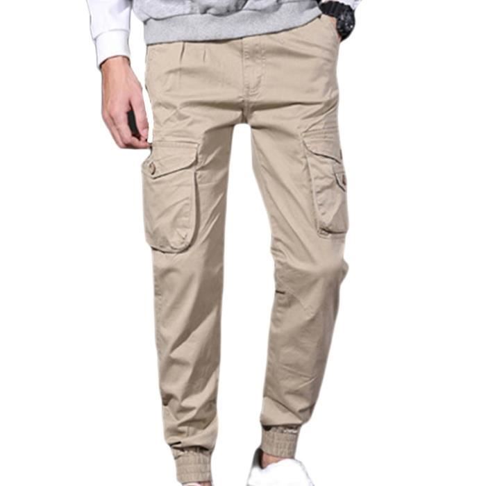 Pantalon Homme cargo homme pantalon de travail pour homme Pantalon  décontracté kaki de haute qualité pour