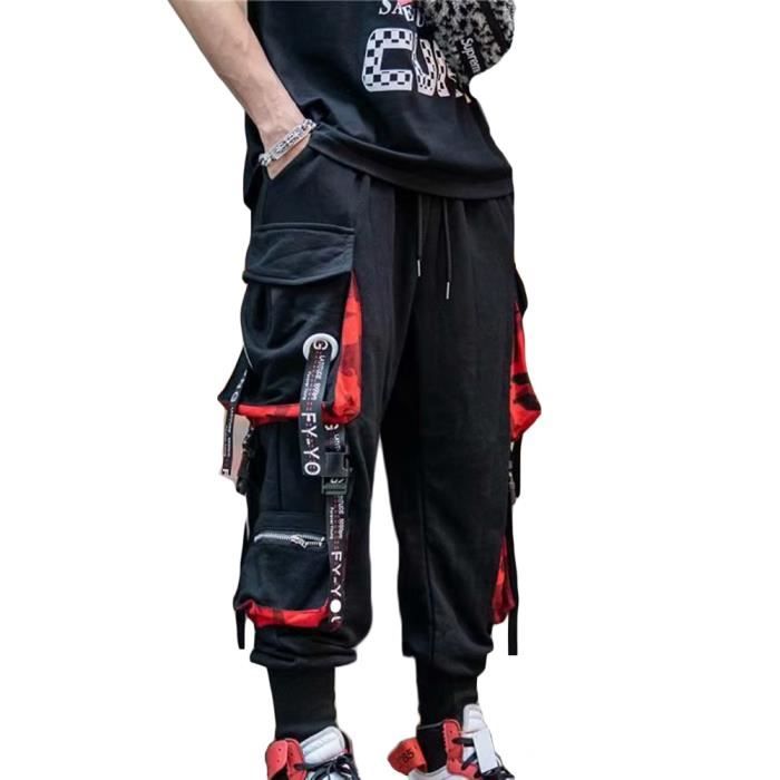 LAOLUO Pantalon Cargo Homme Noir Casual Hippie Jogging Personnalité Trousers de Travail Streetwear Pants Hip Hop Multi-Poches Salopette Sarouel Sports Grande Taille Chic Chino Bas de Survetement LAOLUO Pantalon Cargo Homme Noir Casual Hippie Jogging Personnalité Trousers de Travail Streetwear Pants Hip Hop Multi-Poches Salopette Sarouel Sports Grande Taille Chic Chino Bas de Survetement