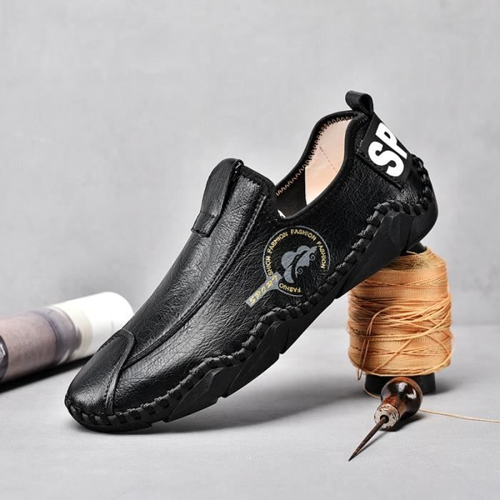 French Connection - Mocassins de conduite en daim - Sable