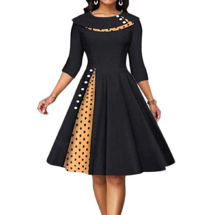 Robe Vintage Pour Femmes Robe De Soir e Mi Longue l gante Robes