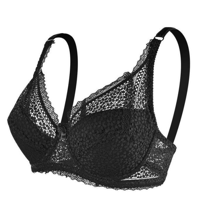 Acheter Soutien-gorge Grande Taille Pour Femmes, Couverture Complète, Non Rembourré, Sans Doublure, Simple, Sous-vêtements Quotidiens, Lingerie, Bonnet E