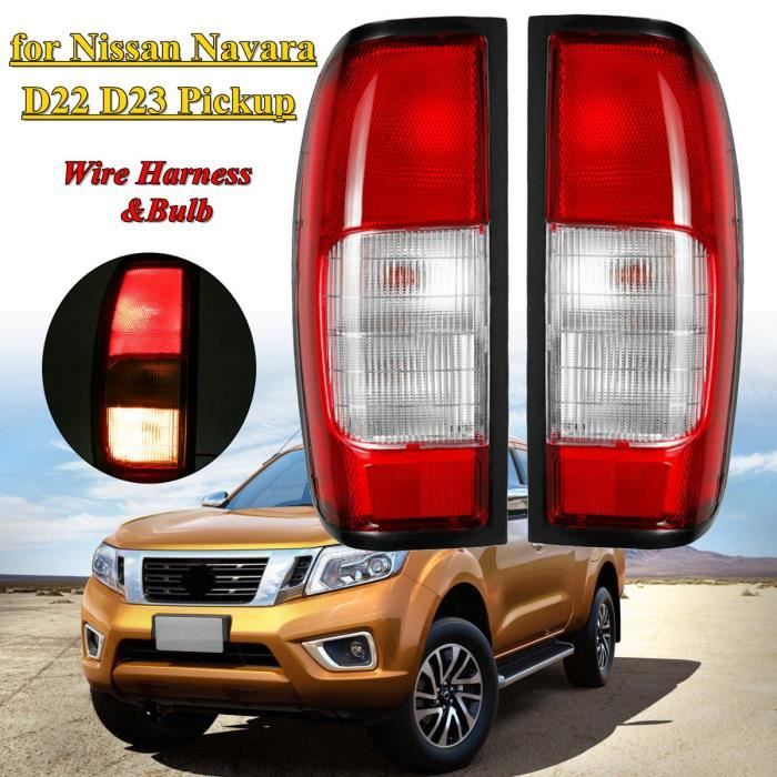 Feux Arrière Gauche Pour Nissan Navara D22 - Modèle 1997-2015 - Référence RLN026-EU-R/UK-L - Ampoule Incluse