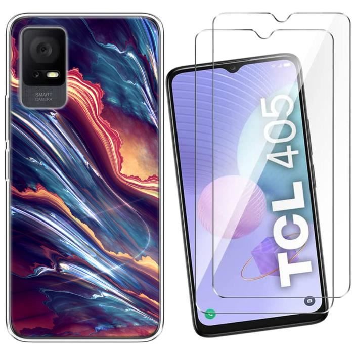 Cover A Libro Per TCL 405/406/408 – Con Fessure Per Carte, Supporto Stand, TPU E PU, Motivo Rosa