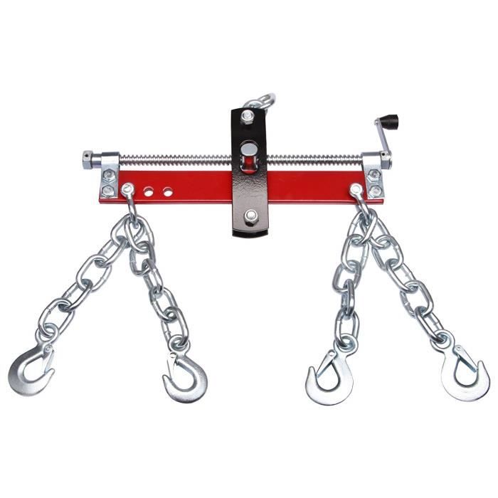 Support Moteur/Pont Équilibreur Pour Grue D'Atelier - Capacité 900kg - Rouge - Neuf