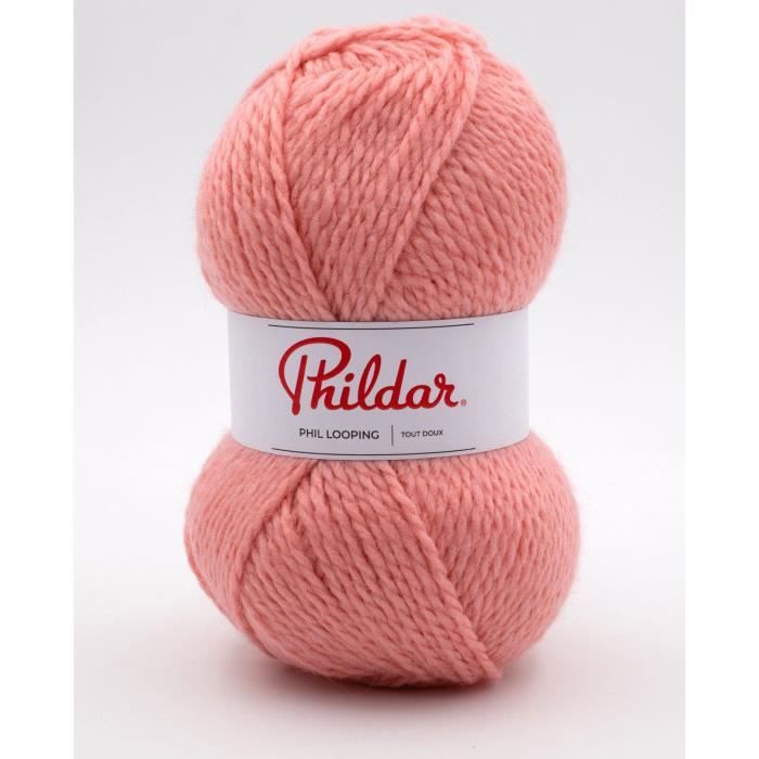 Laine à Tricoter Phildar Phil Randonnées - 50% Matières Naturelles (10% Alpaga, 40% Laine), Pelote 50g, Coloris écru