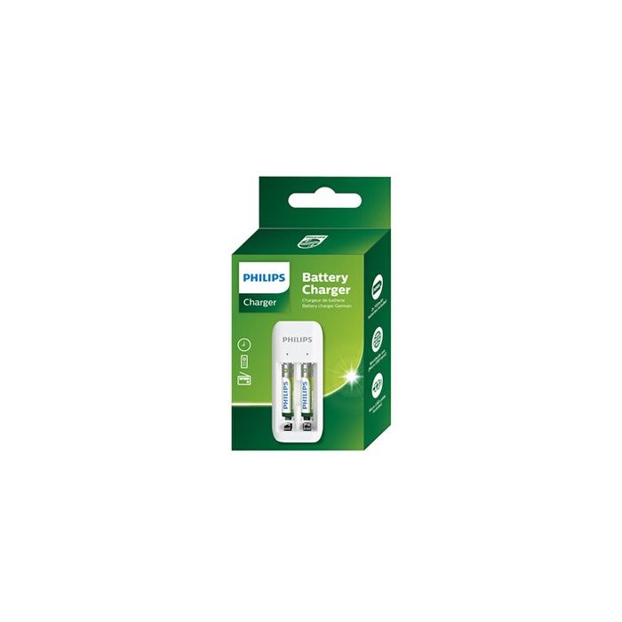 Pack Philips Chargeur de piles + 2 piles rechargeable AAA LR03 700 mAh - vue 3