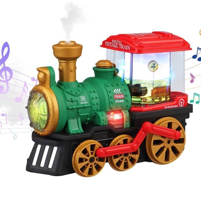 Ulikey Train Jouet Pour Enfants, Noël Télécommande Trains Électriques Jouets Avec Vapeur, Classic Ouet De Train à Vapeur Avec Lumières Et Son, Cadeaux De Noël Et Du Nouvel An Pour Enfants 3-12