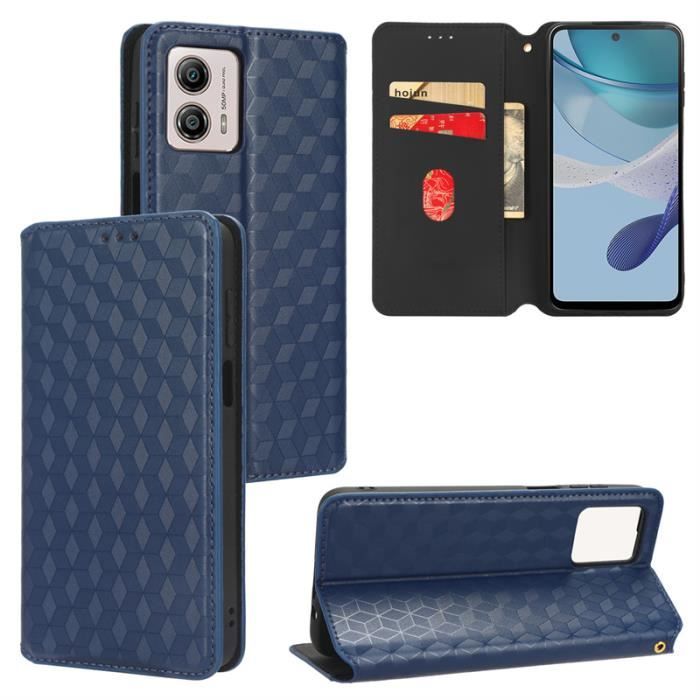 Coque Antichoc Magnétique Bleue Pour Motorola Moto Edge 50 Pro 5G - Protection Renforcée - Neuf