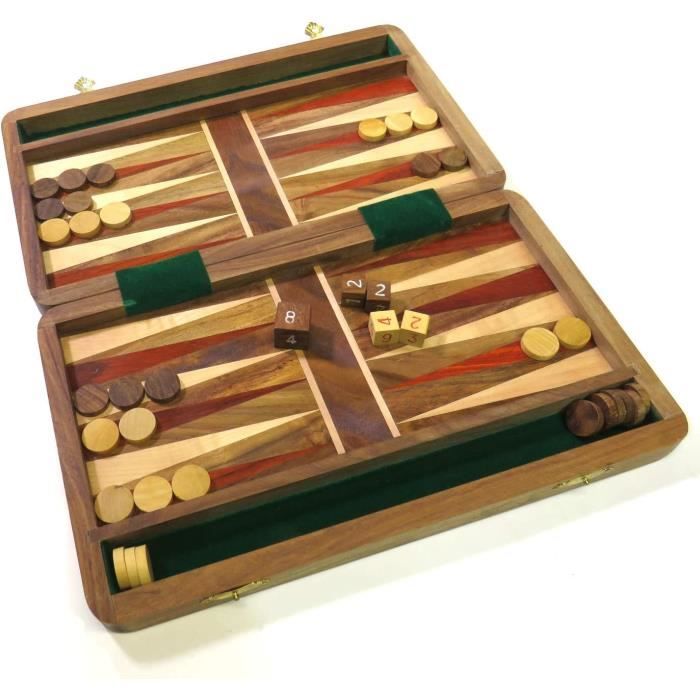 LPG Wooden Folding Backgammon Case 45cm - Toys And Collectibles - EB
