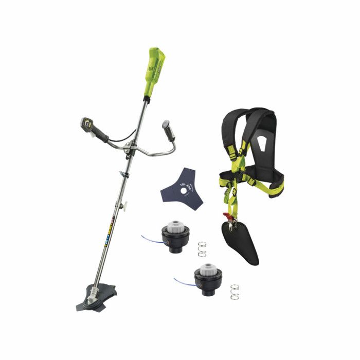 Pack RYOBI débroussailleuse 18V One+ OBC1820B - tête complète simple fil diamètre 16mm RAC114