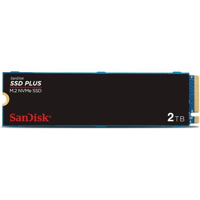 SanDisk SSD PLUS SSD interne .2 2280 PCIe 3.0 NVMe - vue 2