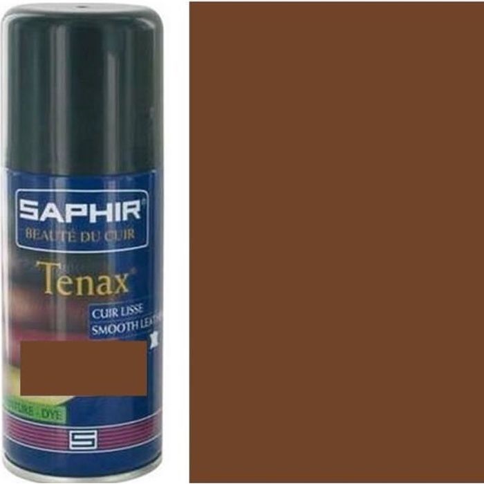 TEINTURE CUIR AEROSOL TENAX SAPHIR AVEL recolorer teinter couleur CHAMEAU MARRON