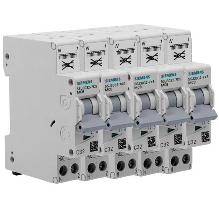 SIEMENS Lot de 5 disjoncteurs Auto P+N