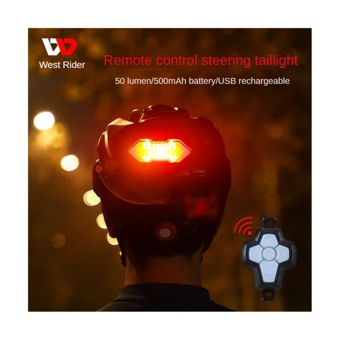 Lampe De Signalisation Pour Casque Vélo - Feu Arrière étanche LED - SODIAL Style1163 - Neuf