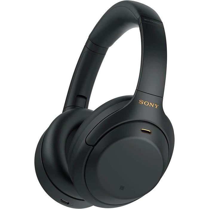 Casque Bluetooth - SONY - WH-1000XM4 - Réduction de bruit active - Autonomie 30h - Micro intégré