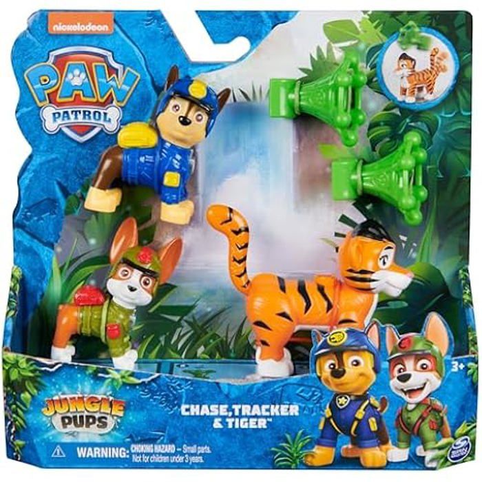 Jouet - SPIN MASTER - 6068080 - 2 Figurines Chiots - Animal de la Jungle - Multicolore