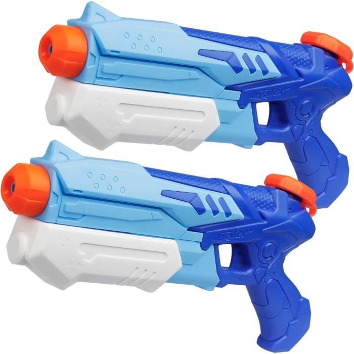 KEQAR – Lot De 2 Petits Pistolets à Eau Design Dinosaure – été, Piscine, Jardin – Pour Enfants (dès 3 Ans) Et Adultes