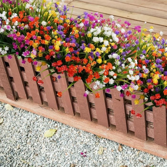 Cayway Lot de 28 touffes de fleurs statiques pour bricolage miniature, train, paysage, chemin de fer (violet