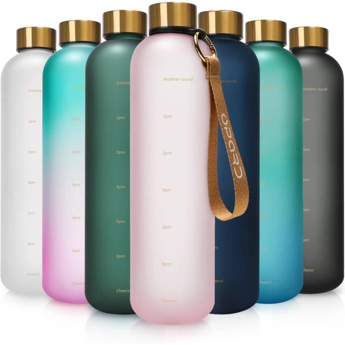 4 Bouteilles D'Eau Pliables Réutilisables 500ML - Capuchon Vissé, Idéales Vélo, Randonnée, Sport Et Voyages, UEAVOID