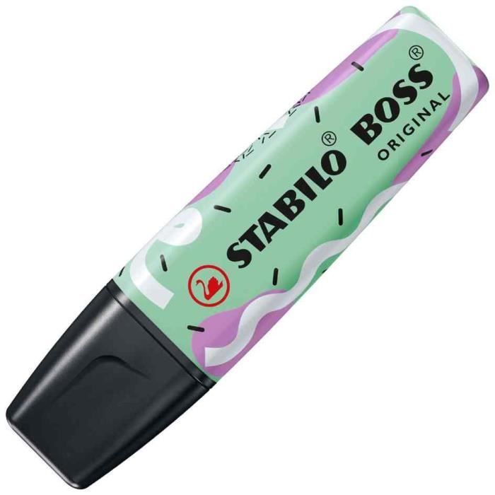 4 Surligneurs Schneider Job 150 Pastel - Turquoise, Menthe, Lilas, Rose - Pointe Biseautée 1+5mm