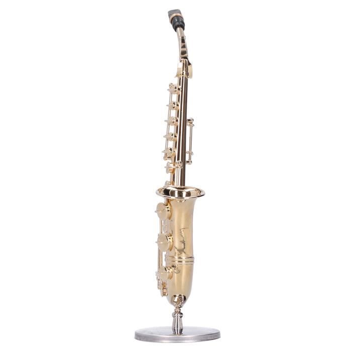 Tbest Modèle d'instrument de musique Modèle de Saxophone Miniature en