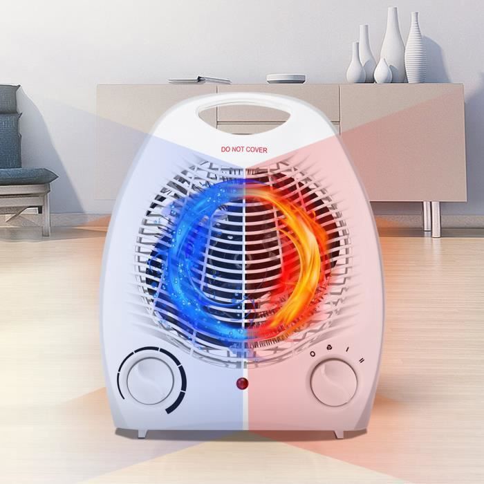 2000W Electrique Chauffage Ventilateur Air Froid Réchauffeur trois