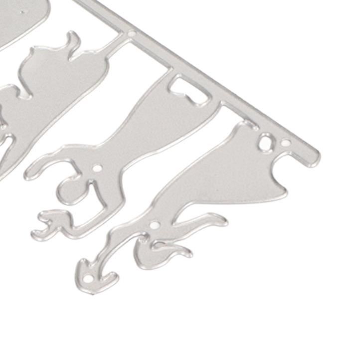 Matrices De Découpe Métal Noël - 4 Modèles Pour Scrapbooking, Cartes, Déco - 12