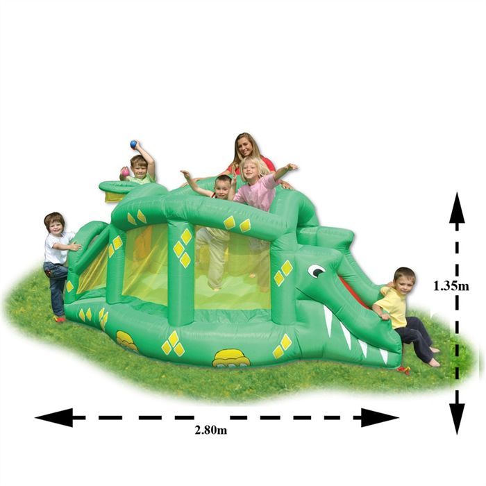 Crocodile Gonflable + toboggan de sortie Cdiscount Jeux Jouets