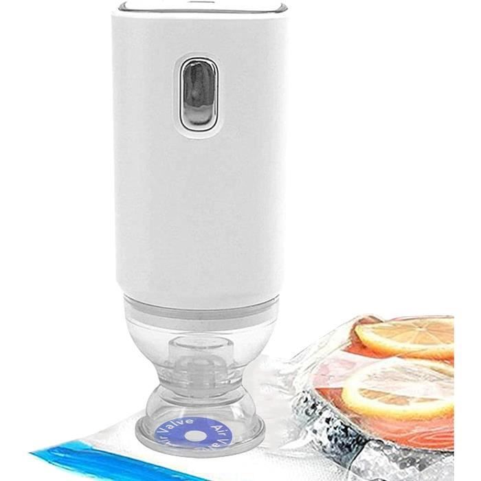 Pompe à Vide Alimentaire Sans Fil - Machine à Sceller Sous Vide Portative Pour Conservation Nourriture Vêtements | Batterie Intégrée
