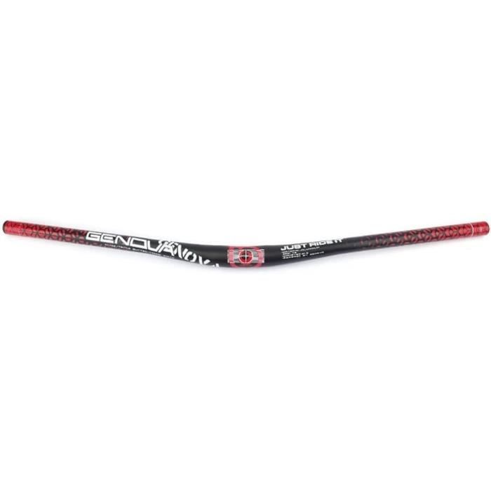 Guidon VTT Alliage Aluminium 25.4mm - 580mm Rouge - Pour Vélo MTB