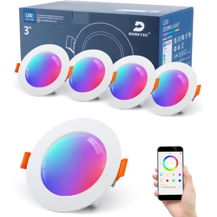 Spot Rgd Light Spot Led Encastrable Rgb Connectée Alexa, 230V Smart Spots Led De ...