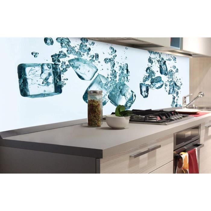 Sticker Crédence Cuisine Fumée Noire 350x60cm - Adhésif Murale Arrière Cuisine - Film Décoratif Protecteur
