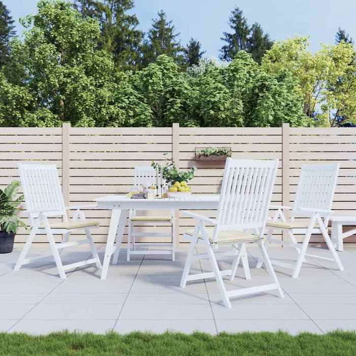 vidaXL Coussins de Chaise de Jardin Lot de 4 Coussin de Siège de Salon Coussin de Meuble de Terrasse Coussin d’Assise 47590