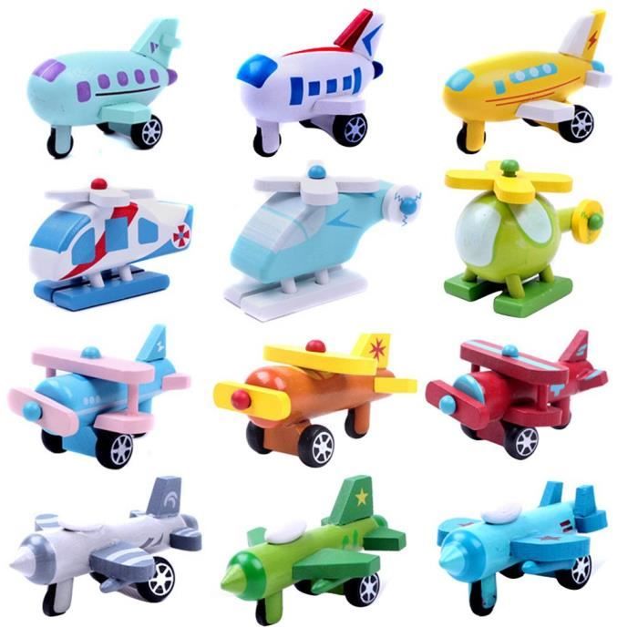 Avion En Bois Modele Mini Jouet De Avion De Dessin Anime Avion Jouets Inertiels Jouet En Bois Pour Enfant Couleur Aleatoire M1808 Achat Vente Camion Enfant Cdiscount