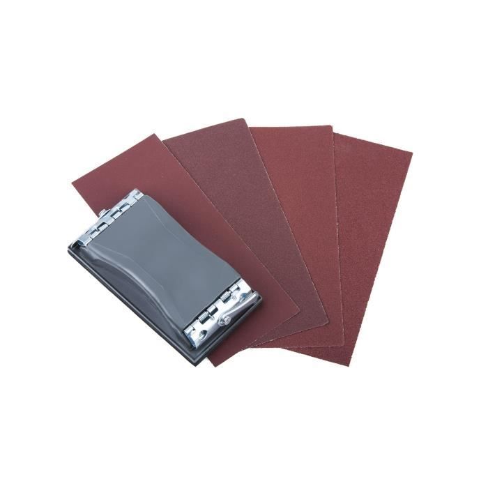 Lot De 10 Patins Abrasifs, 93 X 93 Mm Grains 80