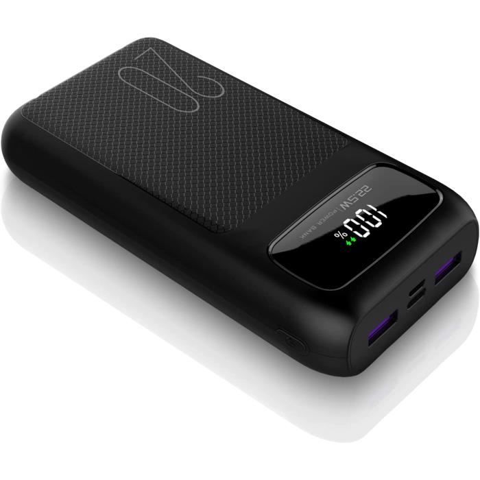VRURC Batterie Externe 20000mAh USB C Mini Power Bank Charge Rapide 22