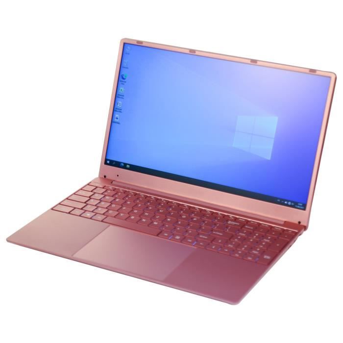 Ultrabook windows 11 Full HD 15.6 Pouces PC Portable 4Core 12+256Go Rose YONIS