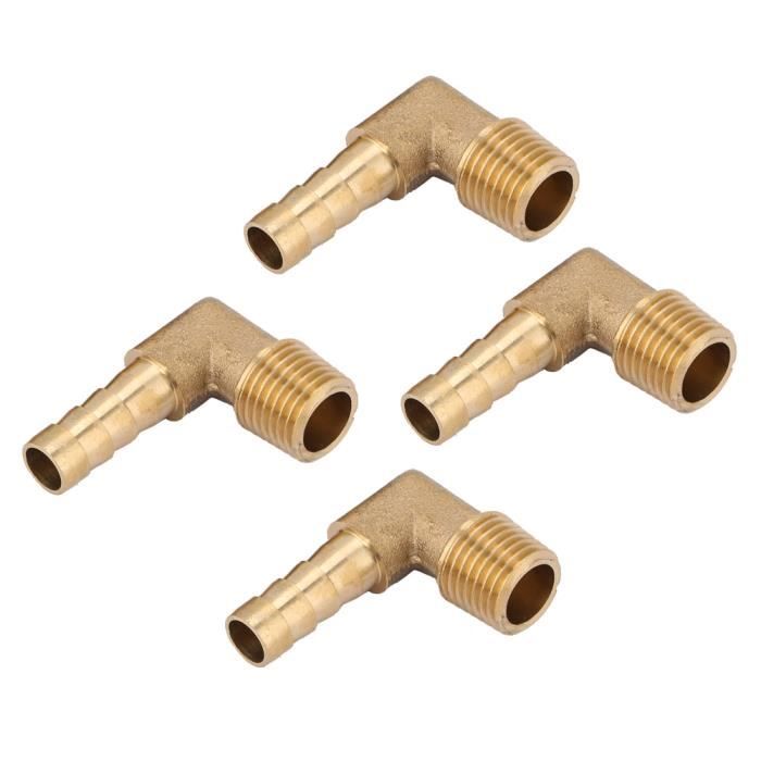 TMISHION Raccord Coudé En Laiton Raccords Cannelés En Laiton Coude à 90